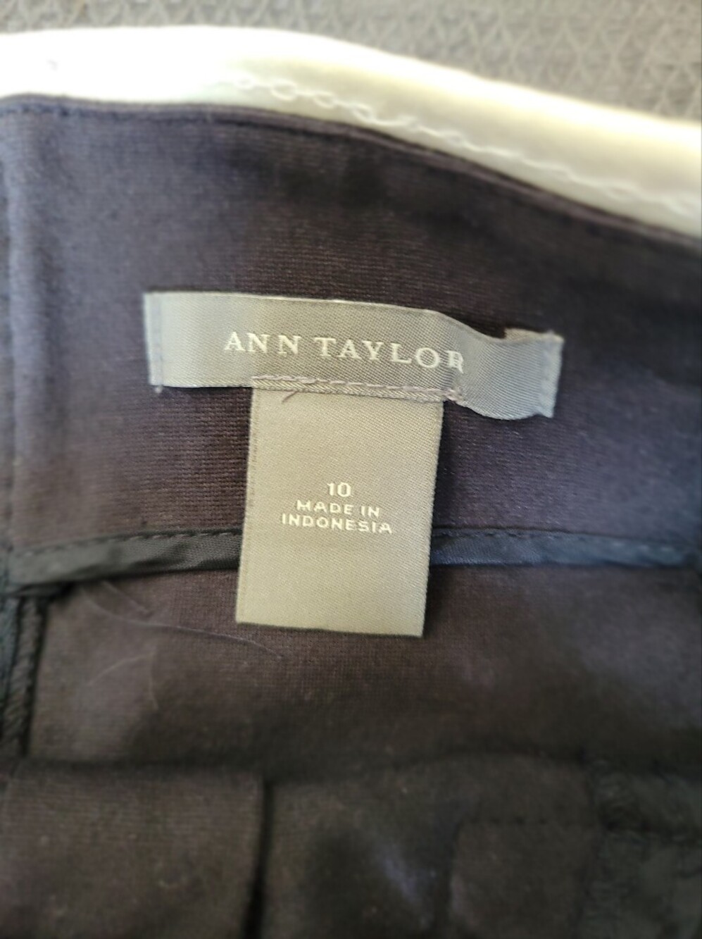 Ann Taylor Black A-Line Skirt with Gold Buckle - Picture 11 of 12